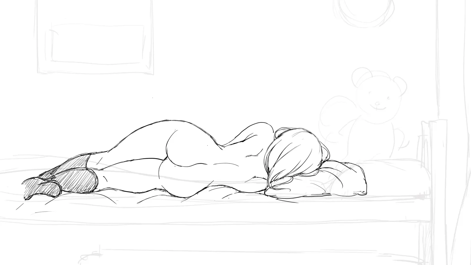 Watashi To Kareshi To Aitsu No Jijou_Rough Sketch